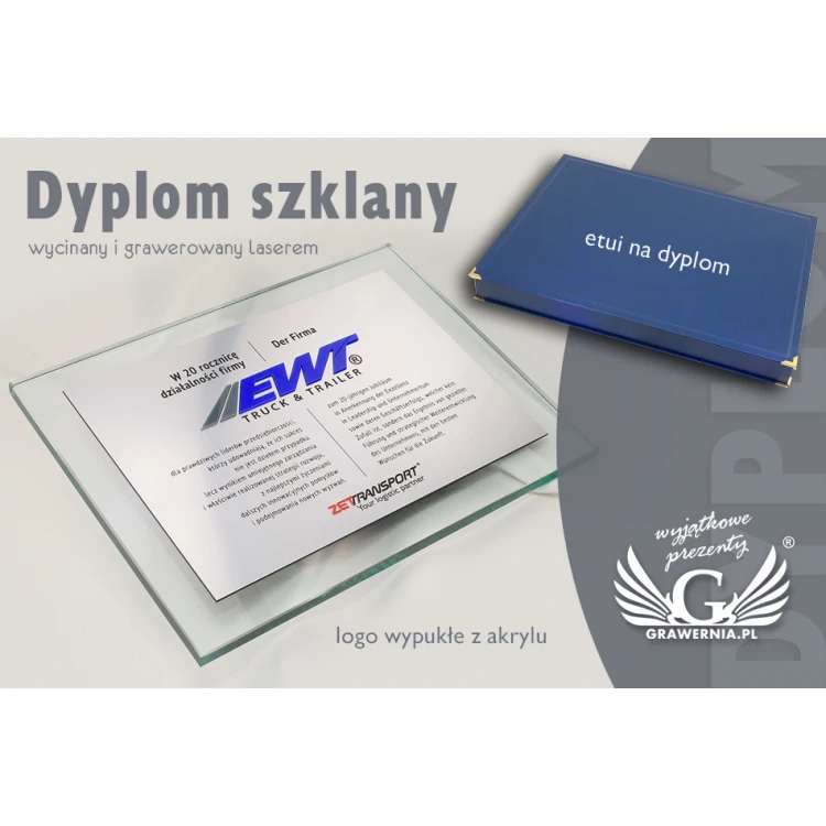 DYPLOM SZKLANY - DSZ047 - poziomy