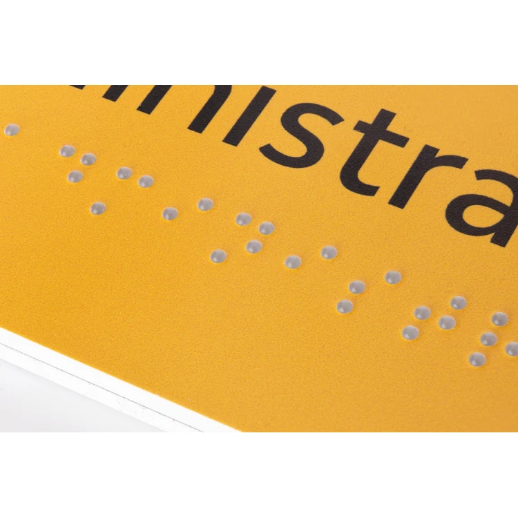 Toaleta męska lub damska - tabliczka z pismem Braille'a - wym. 150x200mm - PCW twarde - SUN - TAB316