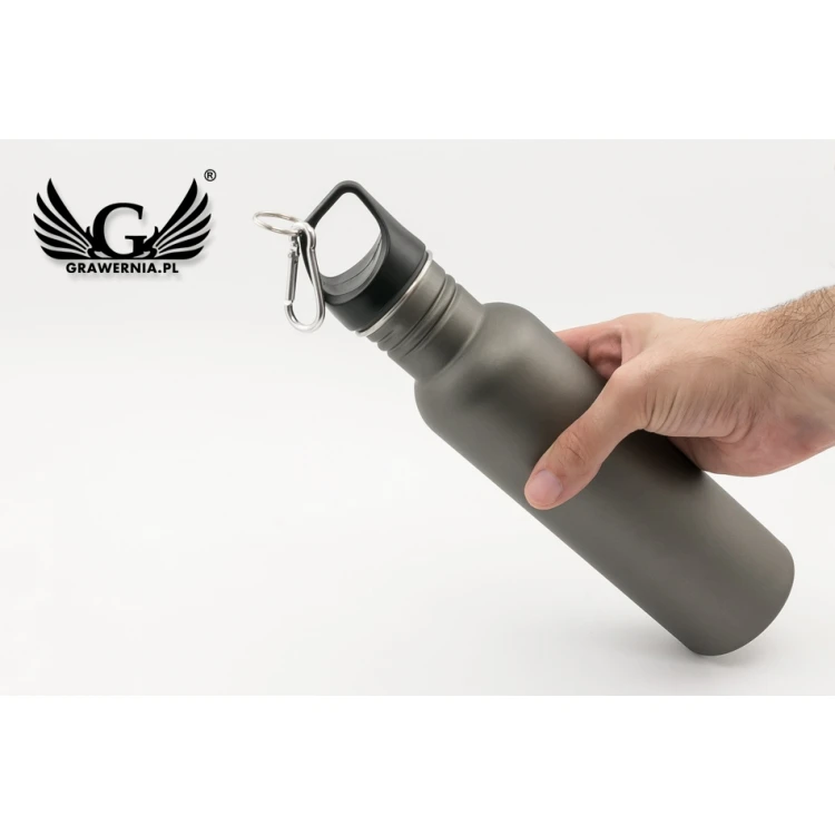 Bidon stalowy z grawerem - Texas - poj. 700ml - BID005