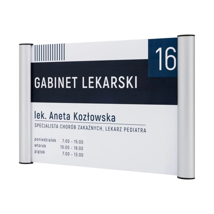 Tabliczka zatrzaskowa IDA - aluminium - wym. 297x210mm (format A4) - TAB644