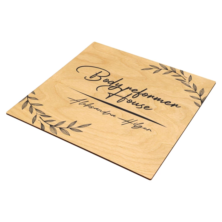 Drewniana tabliczka z Twoim logo - TAB686