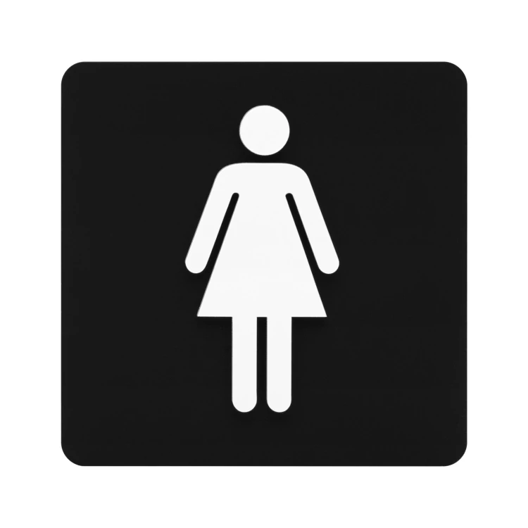 Tabliczka z wypukłym piktogramem - toaleta damska - TAB690