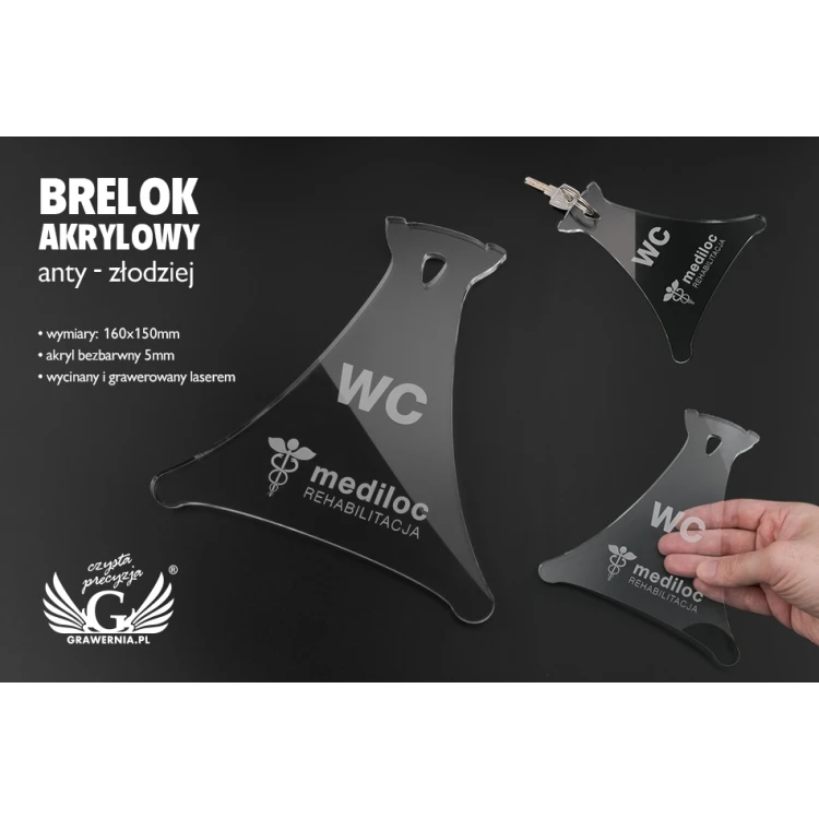 Brelok akrylowy ANTY-ZŁODZIEJ - BA026