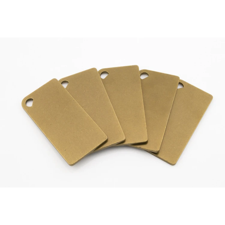 Brelok hotelowy -  Gold Sunshine 80x40mm - BMZ007