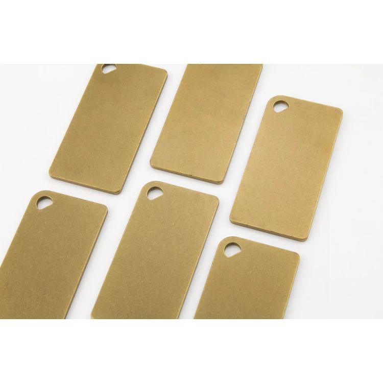 Brelok hotelowy -  Gold Sunshine 80x40mm - BMZ007