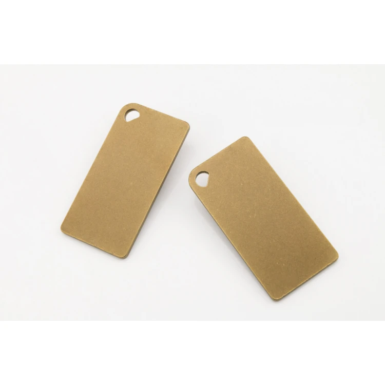 Brelok hotelowy -  Gold Sunshine 80x40mm - BMZ007