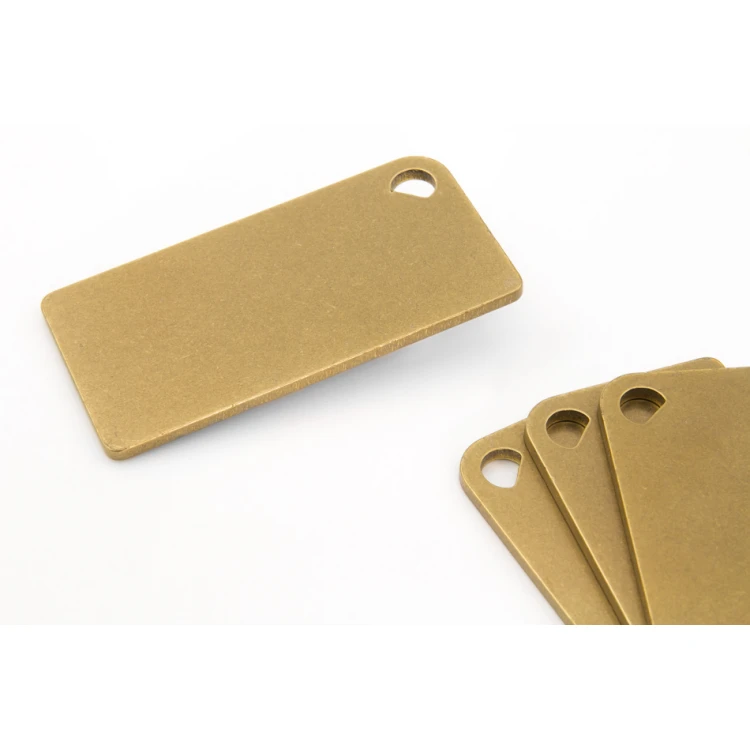 Brelok hotelowy -  Gold Sunshine 80x40mm - BMZ007