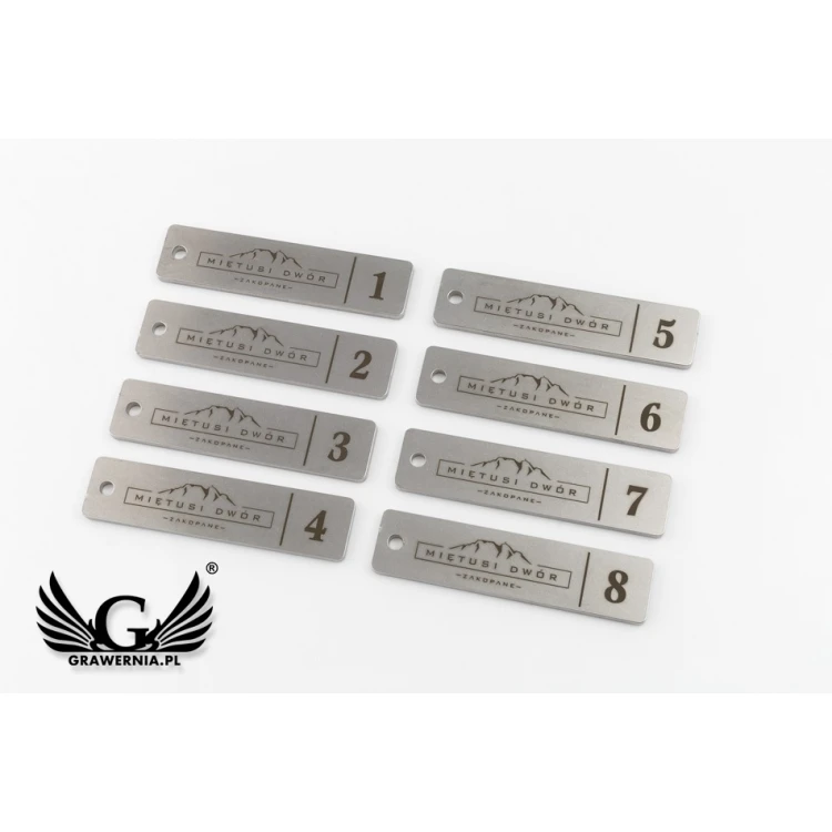 Brelok hotelowy - LONGMET stal gr. 3mm - BM020