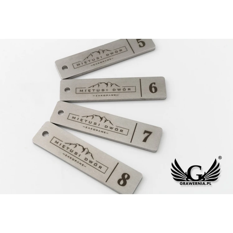 Brelok hotelowy - LONGMET stal gr. 3mm - BM020