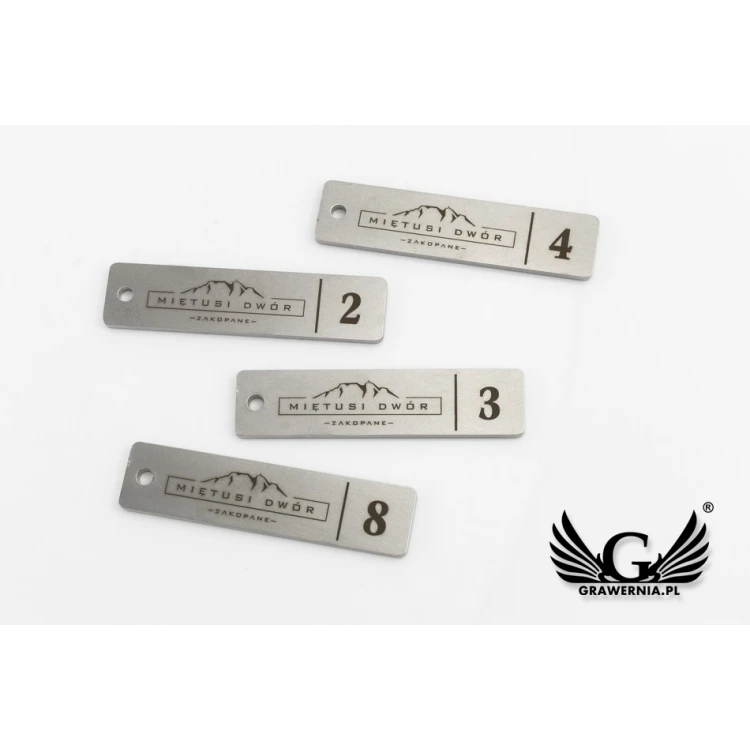 Brelok hotelowy - LONGMET stal gr. 3mm - BM020