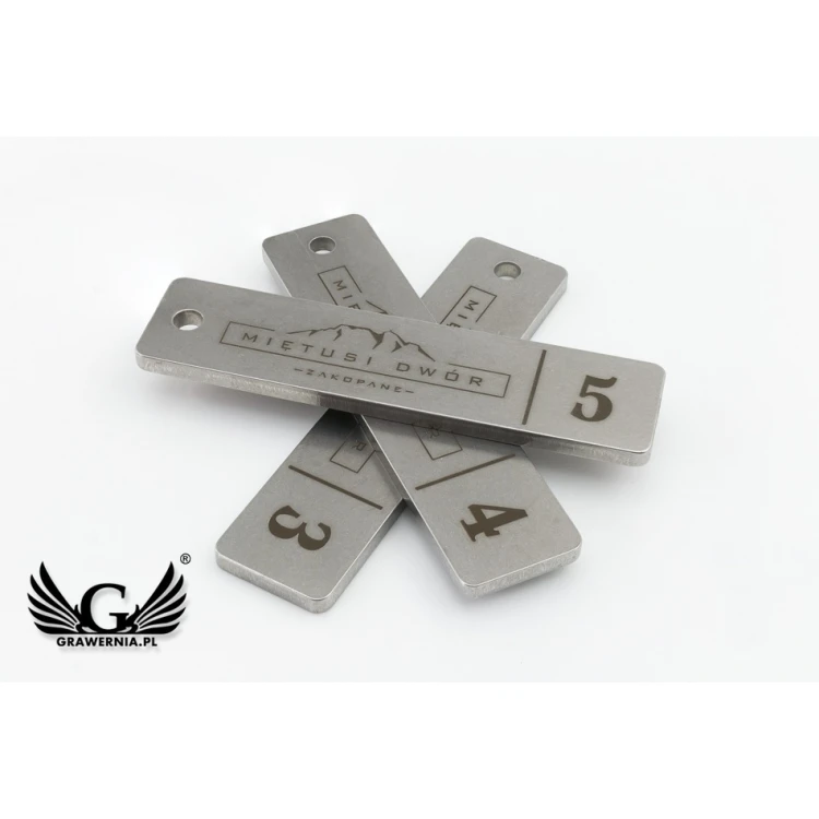 Brelok hotelowy - LONGMET stal gr. 3mm - BM020