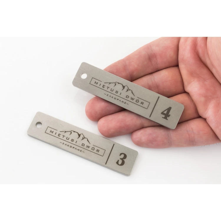 Brelok hotelowy - LONGMET stal gr. 3mm - BM020