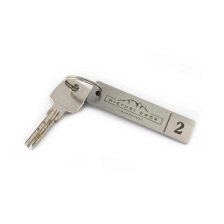 Brelok hotelowy - LONGMET stal gr. 3mm - BM020