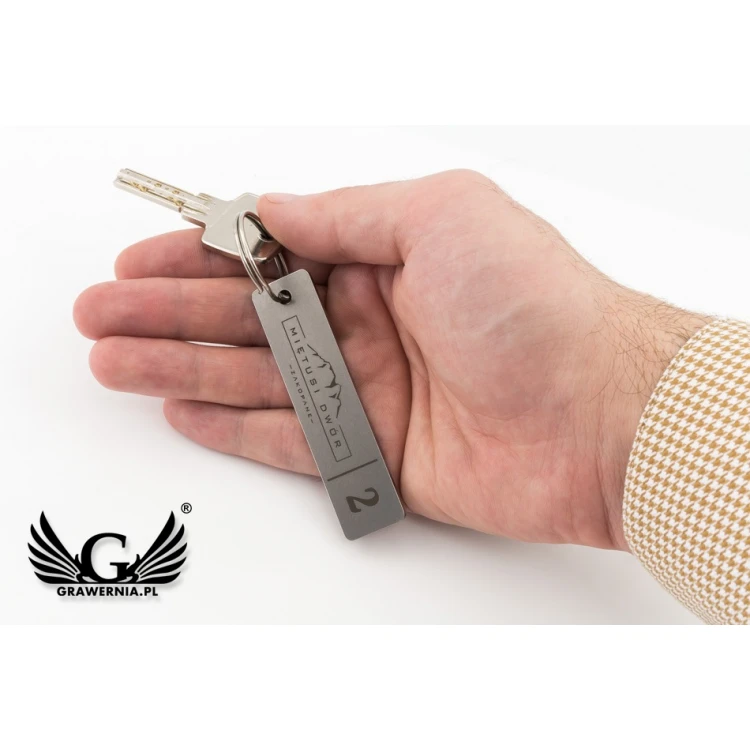 Brelok hotelowy - LONGMET stal gr. 3mm - BM020