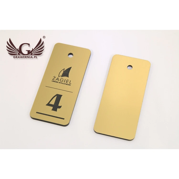 Brelok hotelowy - METALIC GOLD