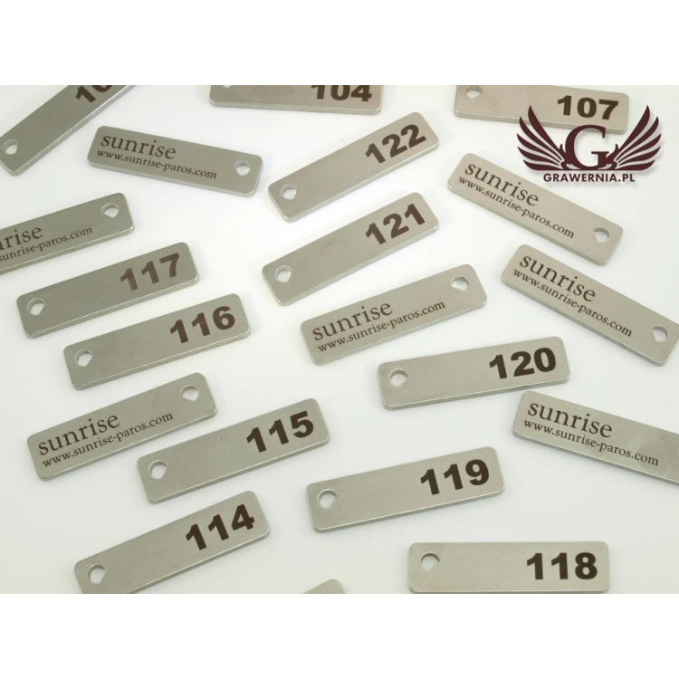Brelok hotelowy - HENRY Stal gr. 2mm - BM016