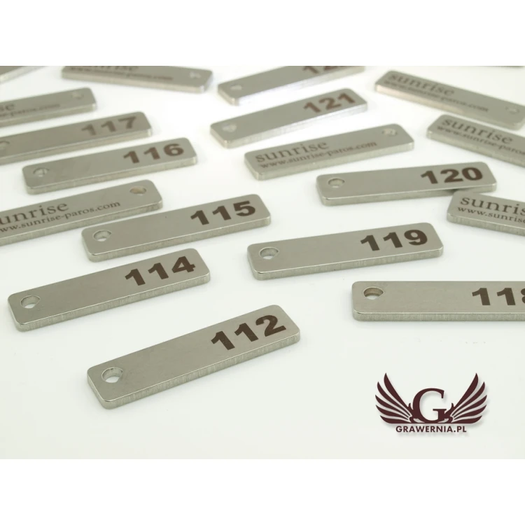 Brelok hotelowy - HENRY Stal gr. 2mm - BM016