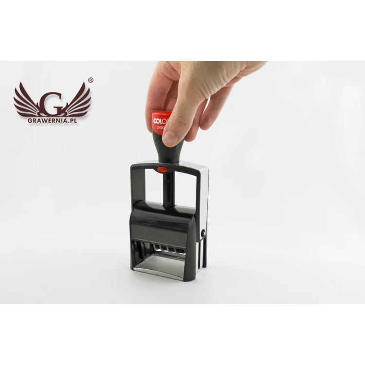 Datownik z pieczątką Colop Classic Line 2460 - wym odbicia: 27x58mm - COL011