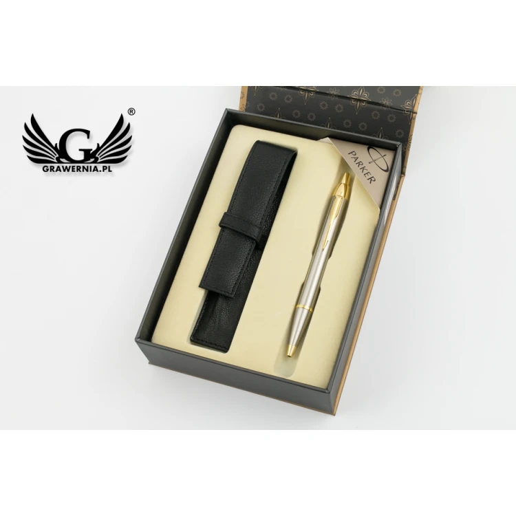 Długopis PARKER IM Brushed Metal GT z etui - PAR139-D-SWPAG