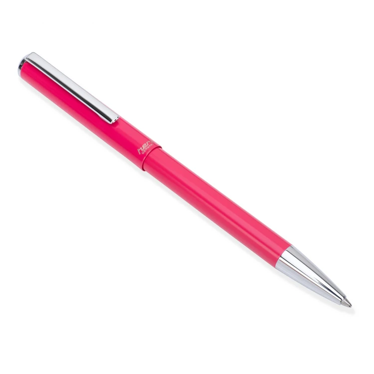 Długopis z pieczątką HERI Classic 3104 - różowy w etui - HER020