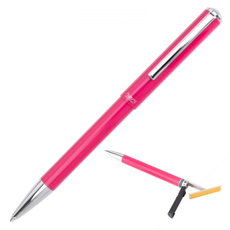 Długopis z pieczątką HERI Classic 3104 - różowy w etui - HER020