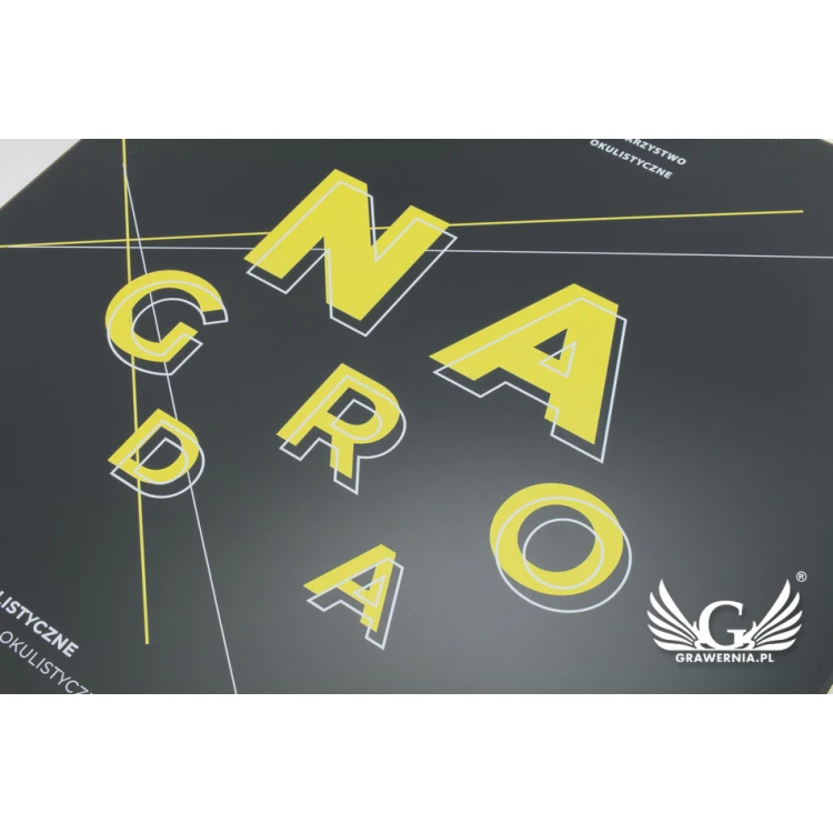 Dyplom uznania exclusive graphite - wymiary: 400x300mm - DUV031