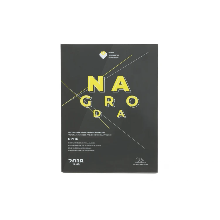 Dyplom uznania exclusive graphite - wymiary: 400x300mm - DUV031