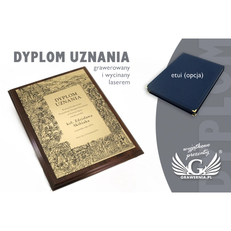 DYPLOM UZNANIA - ZŁOTY - SL047
