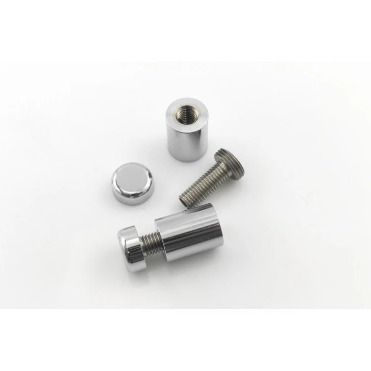 Dystans chromowany do szyldów i tabliczek - 2 medium - średnica 14mm - DDS035