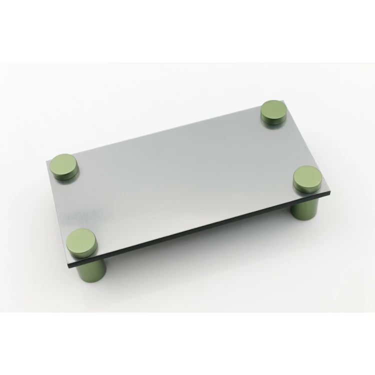 Dystans aluminiowy do szyldów i tabliczek - zielony - średnica 13mm - DDS022