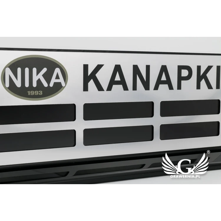 Ekspozytor akrylowy na wymienne karteczki - wym: 356x145mm - model K012