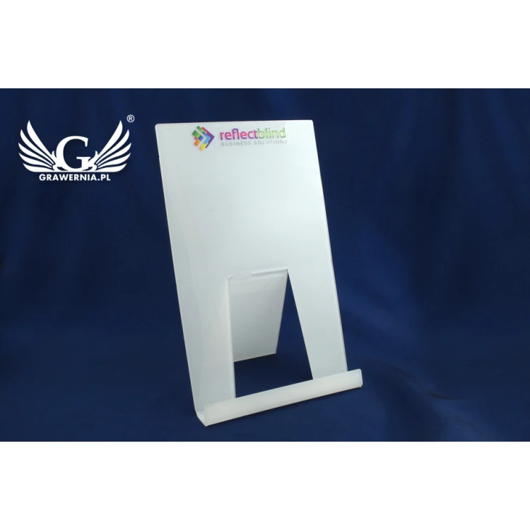 Ekspozytor akrylowy - format A4 - logo nadruk UV - model K005 