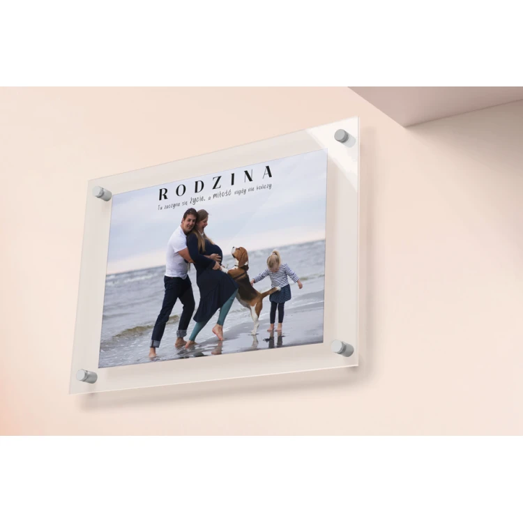 Fotografia na szkle akrylowym (plexi) - fotoplakat z tekstem - wym: 700x500mm - DEK022