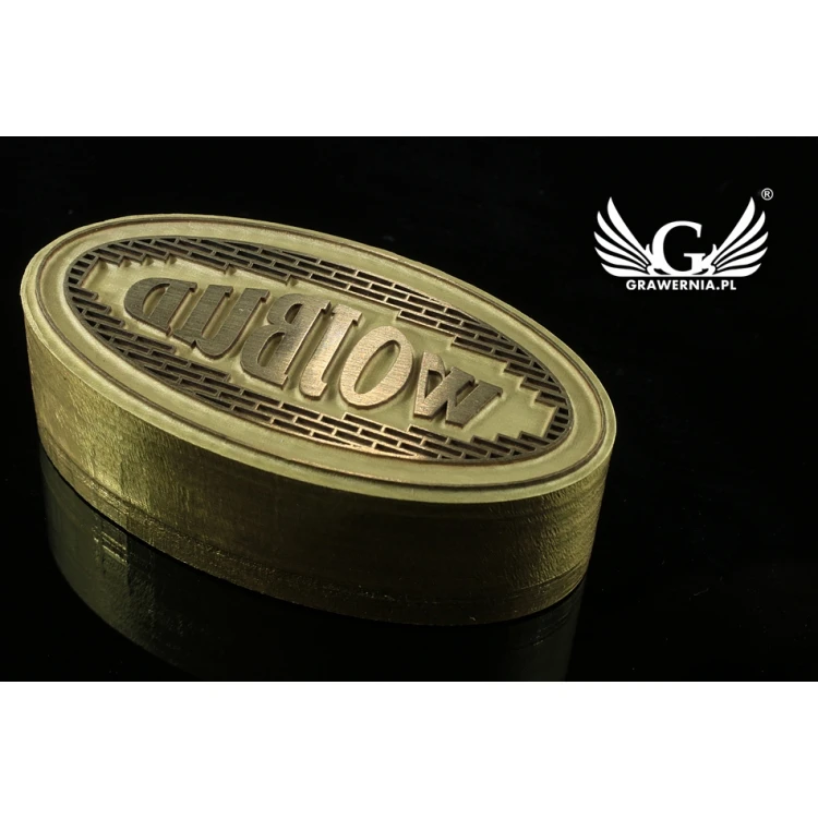 GORĄCY STEMPEL do wypalania logotypu na gorąco i zimno - wymiary matrycy: 40x19,55mm - LASER