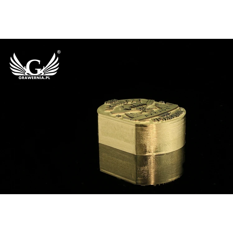 GORĄCY STEMPEL do wypalania logotypu na gorąco - wymiary matrycy: 31x40mm - LASER
