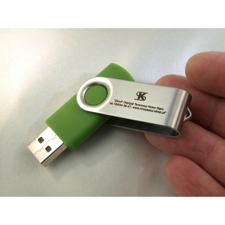 PENDRIVE TWISTER 8GB USB 2.0 z Twoim logo lub dowolnym napisem grawerowanym laserem