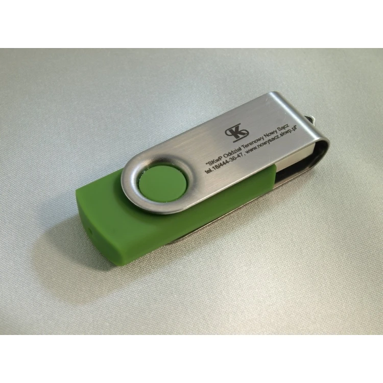 PENDRIVE TWISTER 8GB USB 2.0 z Twoim logo lub dowolnym napisem grawerowanym laserem