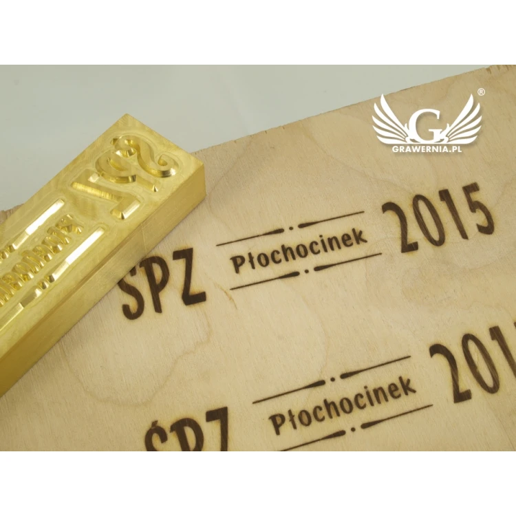 HOTSTAMP - Matryca / Pieczęć do wyciskania logotypu na gorąco i zimno - wymiary matrycy: 100x22mm - CNC