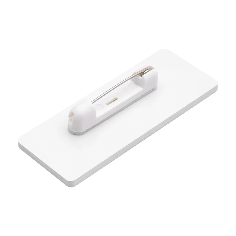 Identyfikator dla pracownika - biały z dowolnym nadrukiem UV - 66x26mm -  ID146