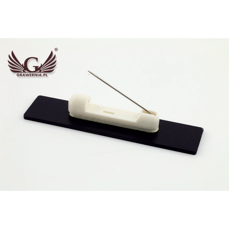 Identyfikator - slim kolor złoty lub srebrny - 70x15mm - ID054