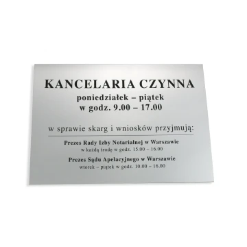 Kancelaria czynna - SZ028 - wym. 297x210mm (A4)