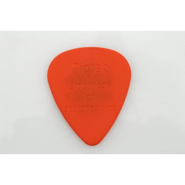Kostki do gry na gitarze z własnym logo - plastikowe - zestaw: 6 sztuk - KG11