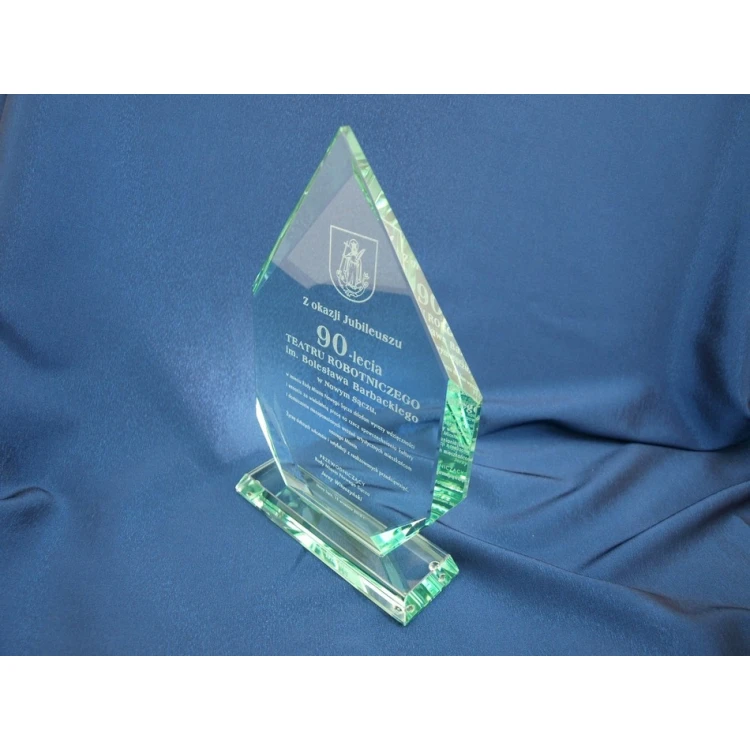 Trofeum szklane w etui - PLATINUM