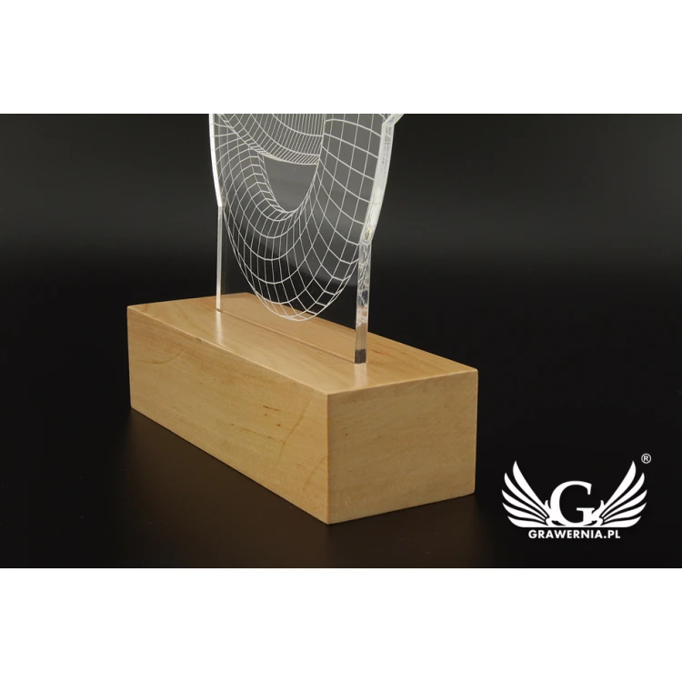 Lampa 3D LED RGB sterowana z pilota - L3D001