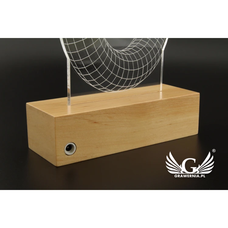 Lampa 3D LED RGB sterowana z pilota - L3D001