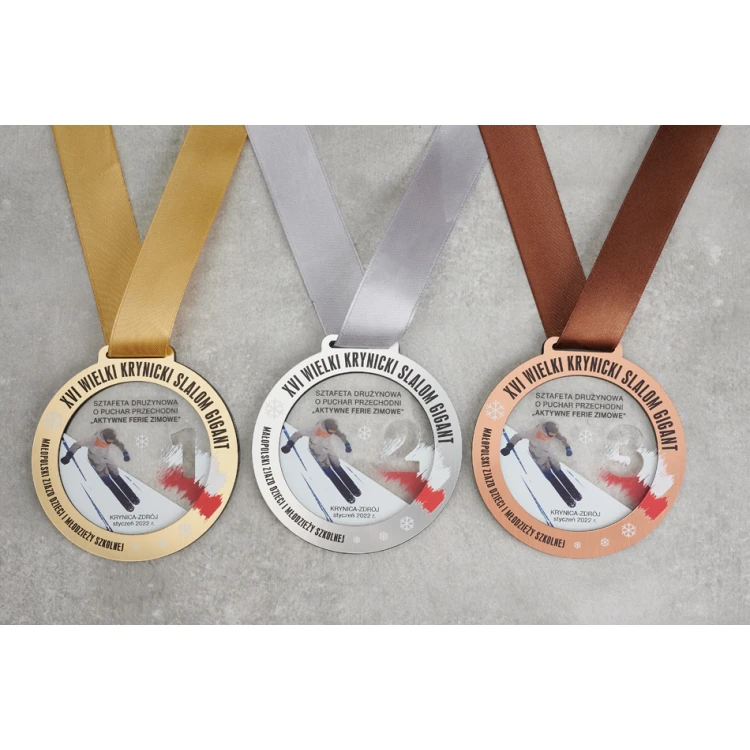 Medal Premium - Ski 1 - wymiary: 90x90mm - MGR103