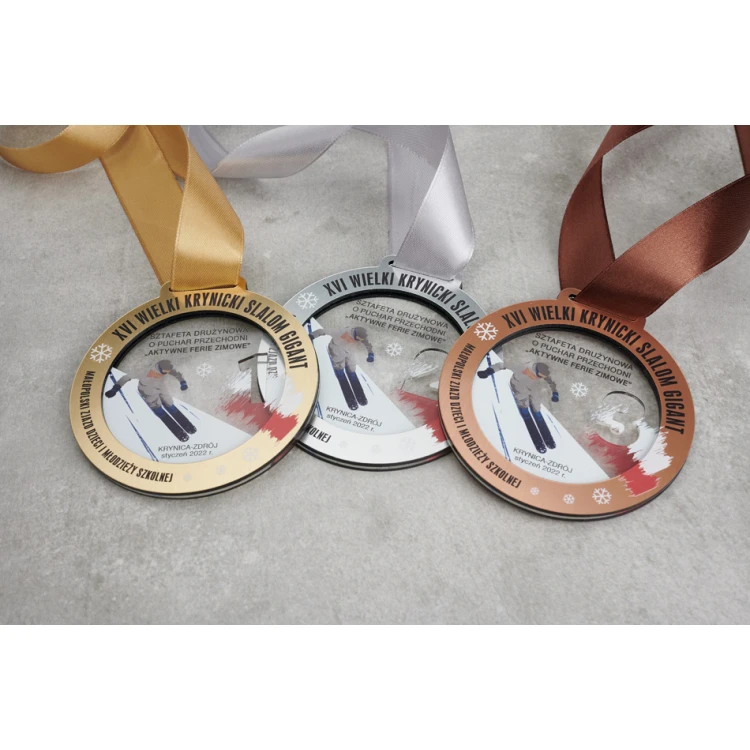 Medal Premium - Ski 1 - wymiary: 90x90mm - MGR103