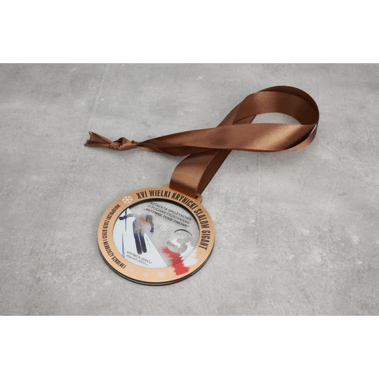 Medal Premium - Ski 1 - wymiary: 90x90mm - MGR103