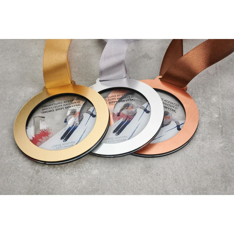 Medal Premium - Ski 1 - wymiary: 90x90mm - MGR103