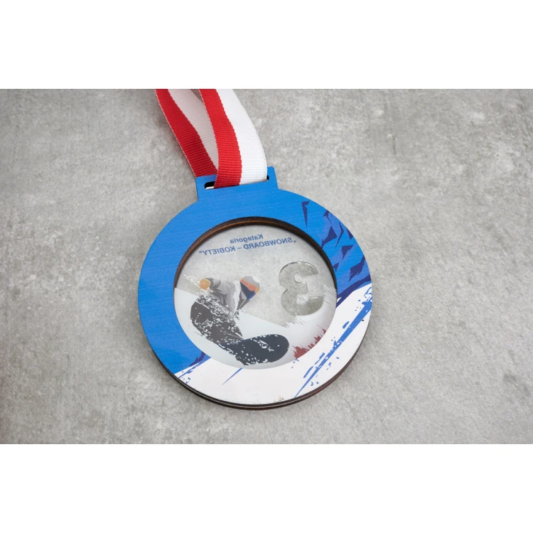 Medal Premium - Ski 2 - wymiary: 90x90mm - MGR087